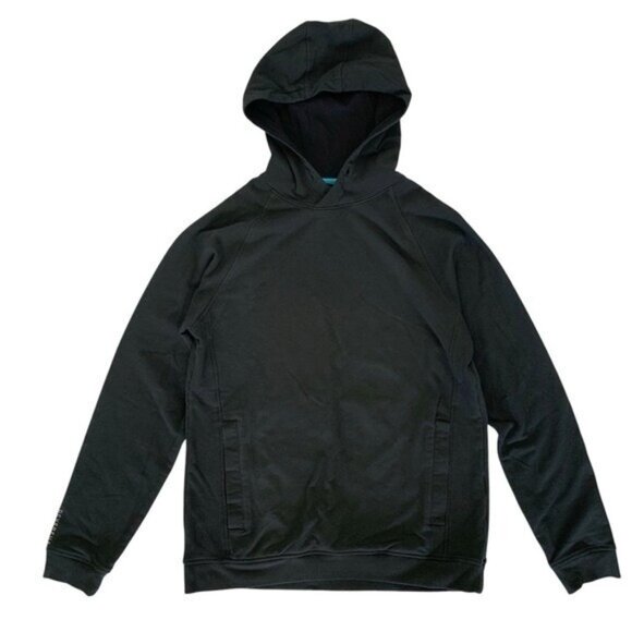 Devereux Golf Sweater Small Black Hooded Pullover Men Activewear Casual - Picture 1 of 6